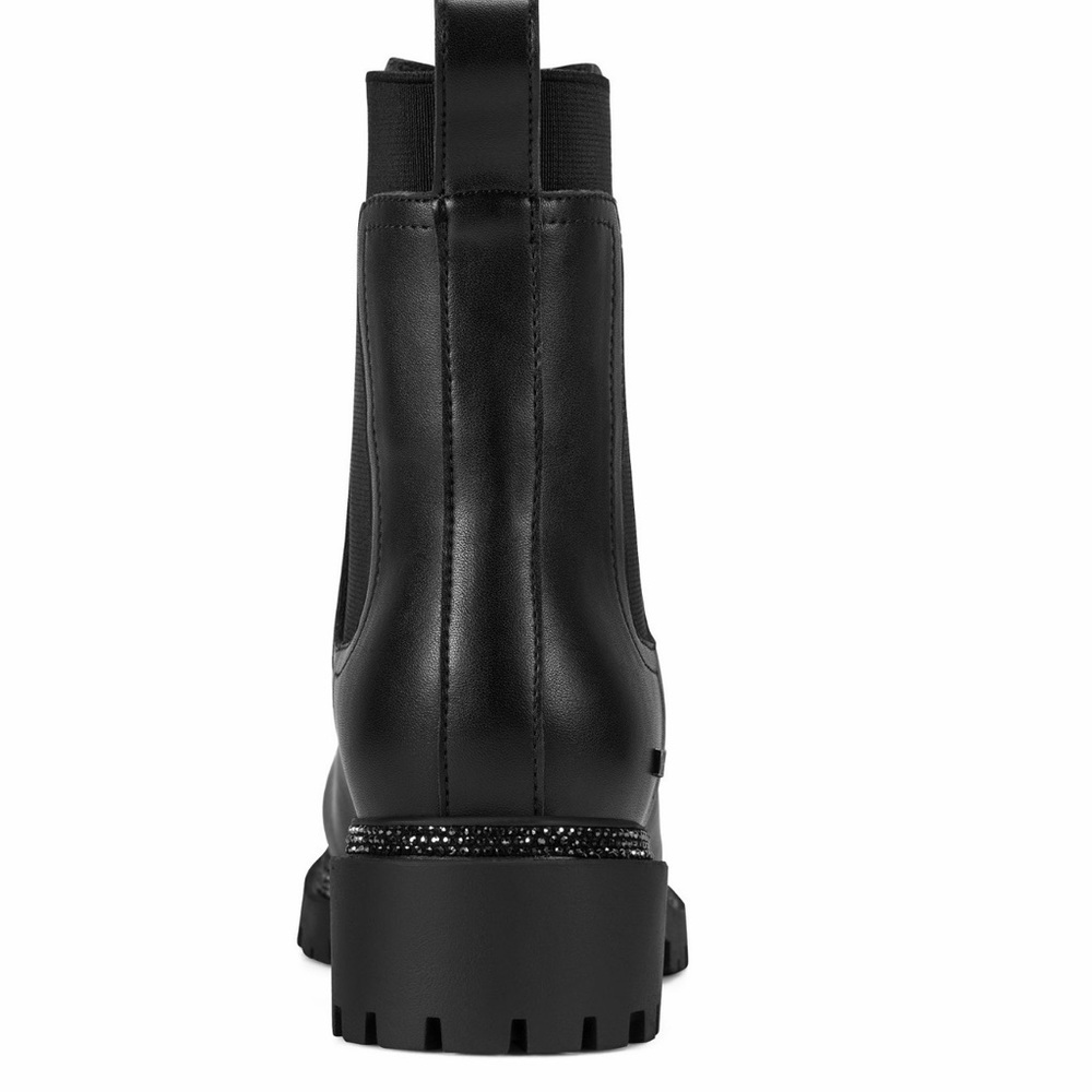 NWOB DKNY Women’s Rick Slip On Bootie Black Leather Size 7.5 - Picture 14 of 17
